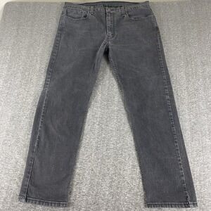 Levi's 502 Men's Slim Taper Jeans Black Stretch Denim Water Size 38x32